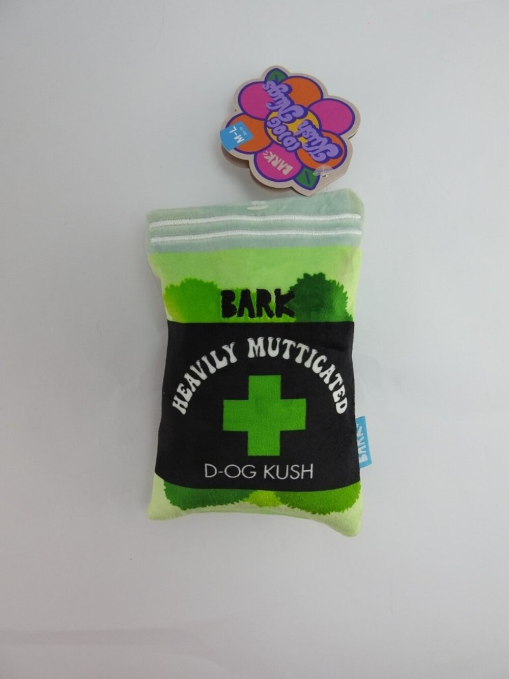 BARK Dog Toys  Hemp Plush Dog Toy Set 4 20 Leaf Joint Kush Funny NWT 3pc Lot - Picture 2 of 7